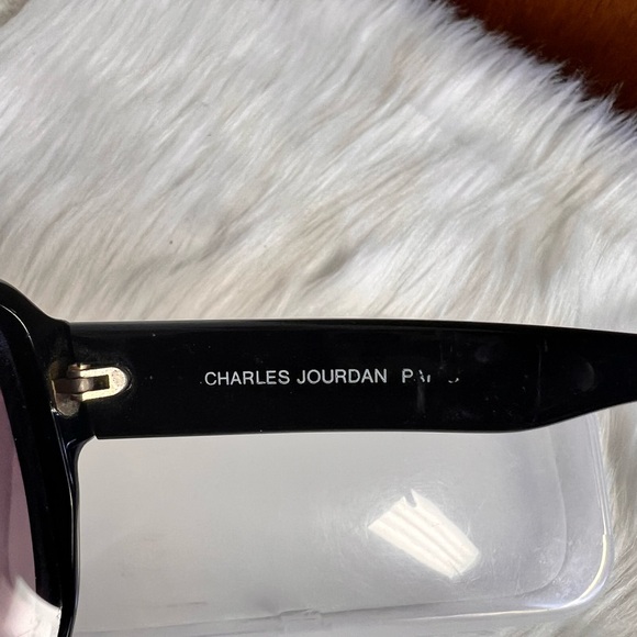 Charles Jourdan Black and Purple Sunglasses